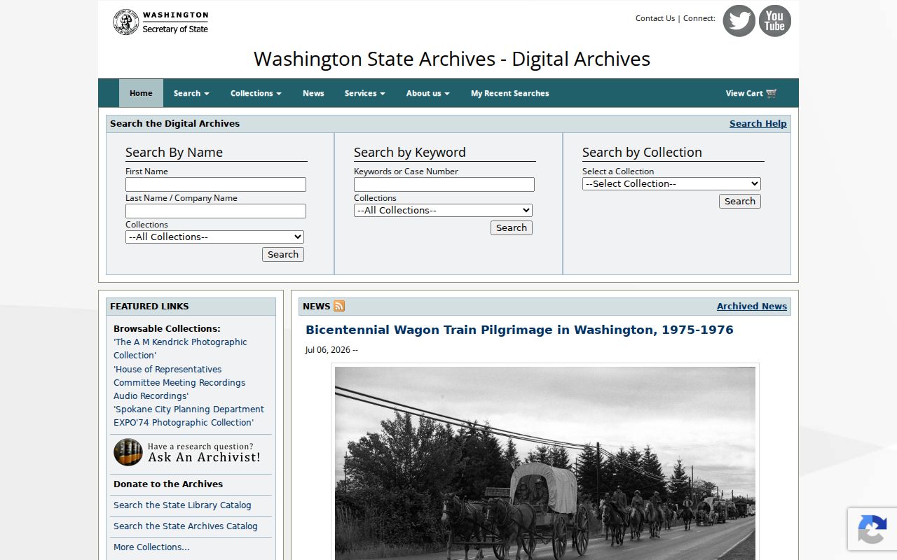 Renton people search in Washington Digital Archives historical collections